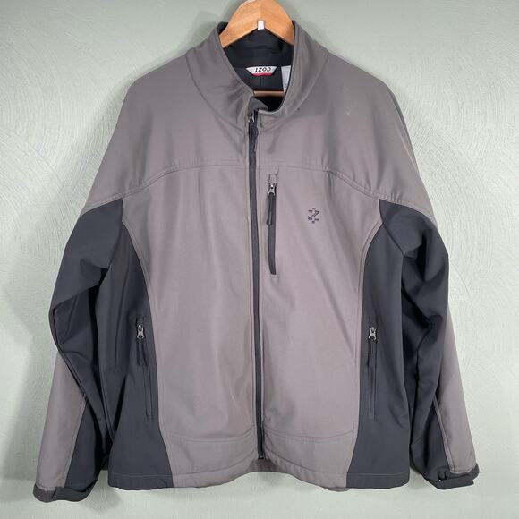 IZOD Performx Men's Jacket XXLGray Stretch Full Zip Golf Activewear - Picture 12 of 14